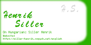 henrik siller business card